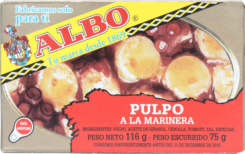 Octopus in American sauce, 116 g