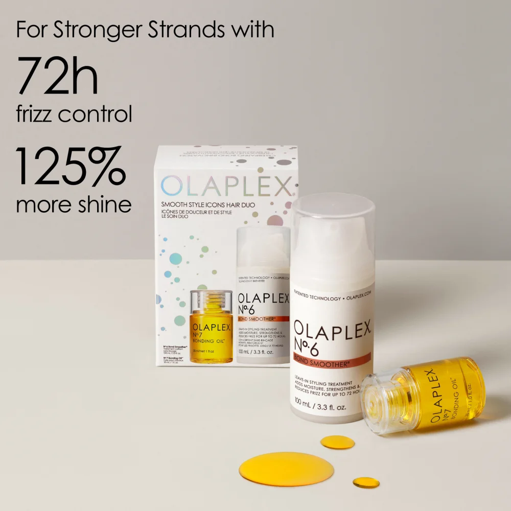 Olaplex Smooth Style Icons Hair Duo hair styling set for straight hair