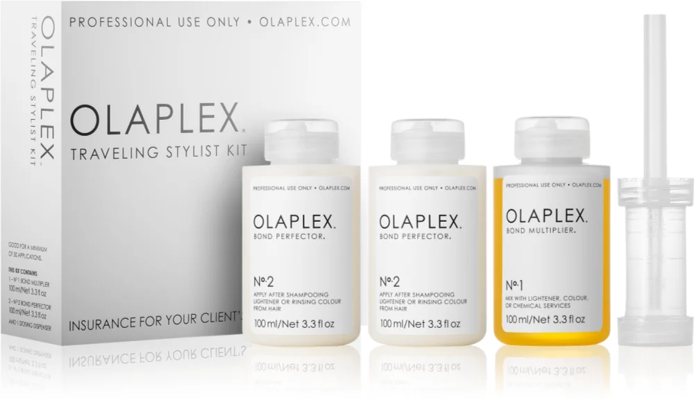 Olaplex Traveling Stylist Kit travel set (for bleached, colored and chemically treated hair) for women