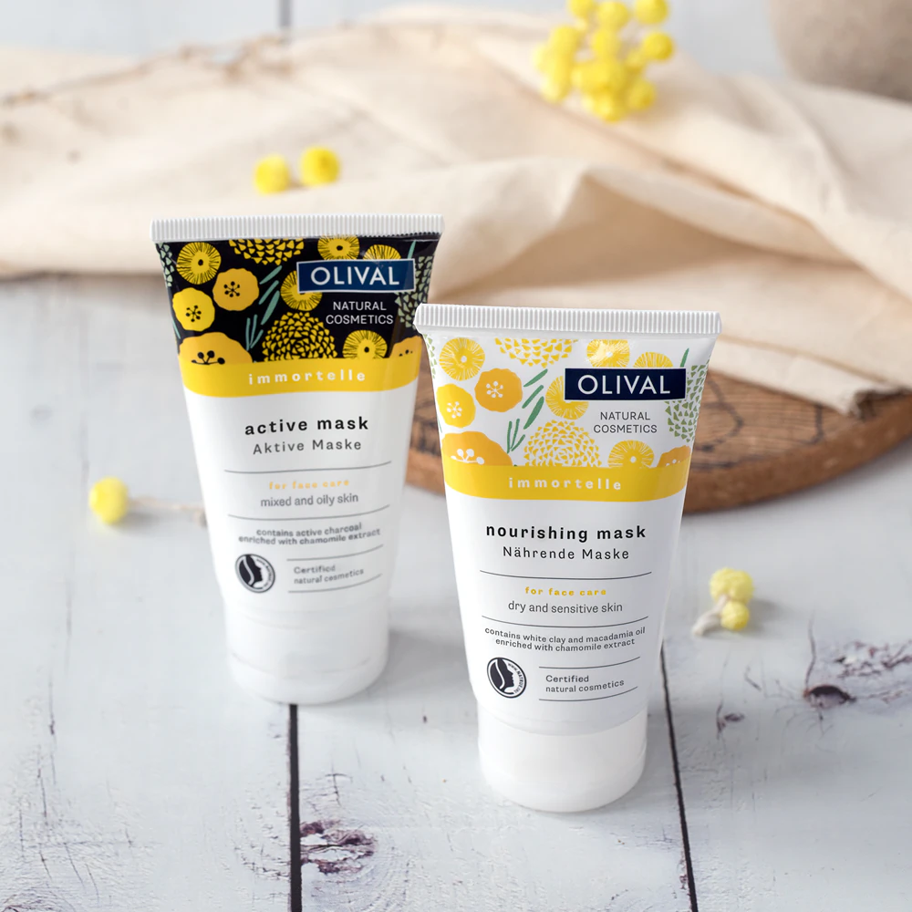 Olival Immortelle Active Mask cleansing facial mask for oily and combination skin