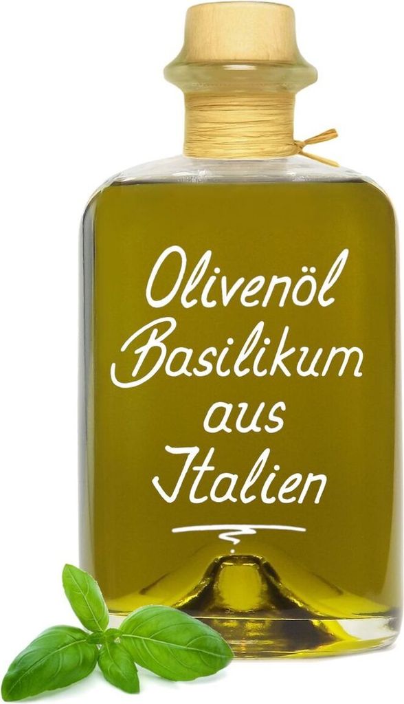 Olivenöl Basilikum aus Italien 0,7L - extra vergine kaltgepresst sehr aromatisch