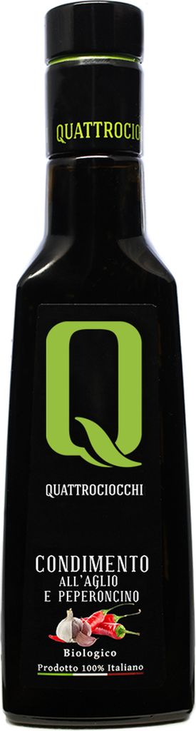 Olivenöl extra nativ Knoblauch und Chili - 0,25 lt. - Quattrociocchi