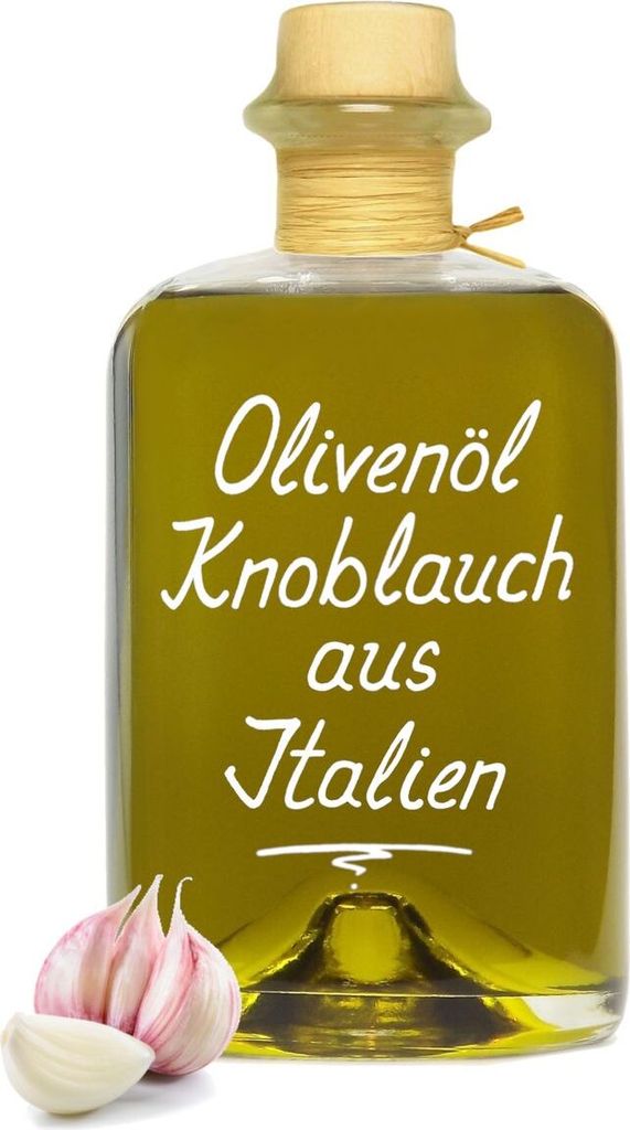 Olivenöl Knoblauch  aus Italien 0,5L kaltgepresst extra vergine