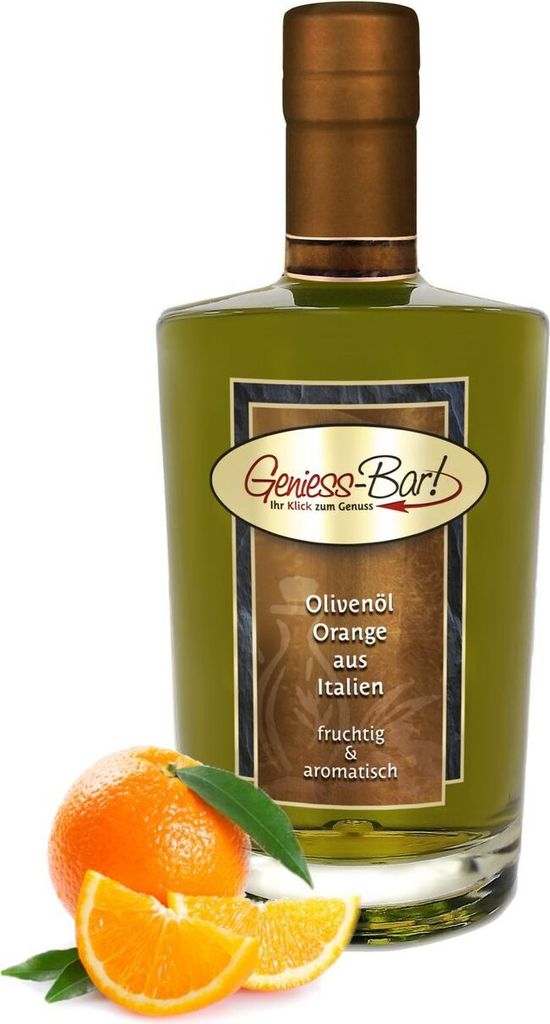 Olivenöl Orange aus Italien 0,5 L extra vergine kaltgepresst sehr aromatisch
