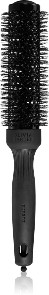 Olivia Garden Black Label Speed ​​Wavy Bristles Round Hairbrush for faster blow-dry styling