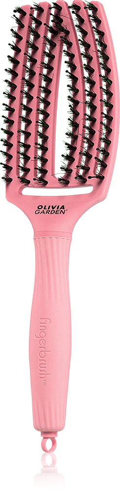 Olivia Garden Fingerbrush Boar & Nylon Hairbrush with nylon and boar bristles