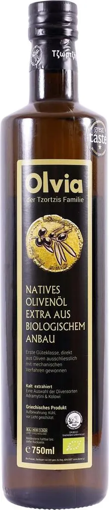 OlviaOlivenöl 0,75l Tzortzi´s Family DE-ÖKO-037