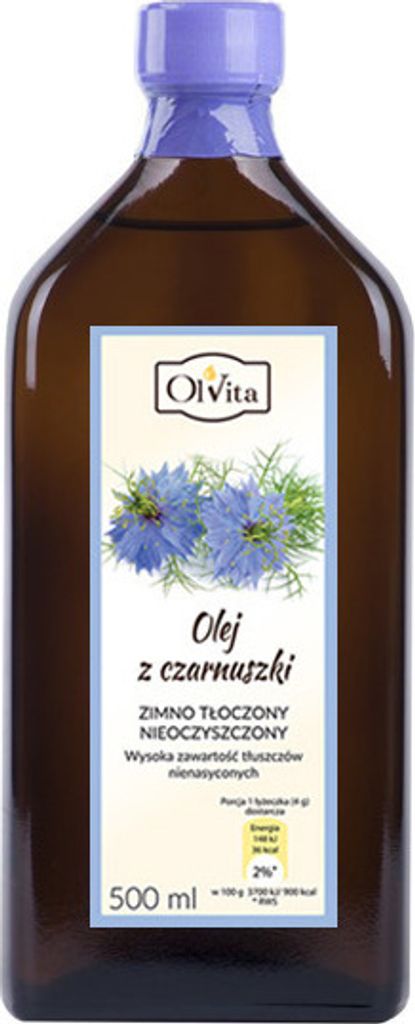 OLVITA Kaltgepresstes Schwarzkümmelöl 500ml (Ägypten)