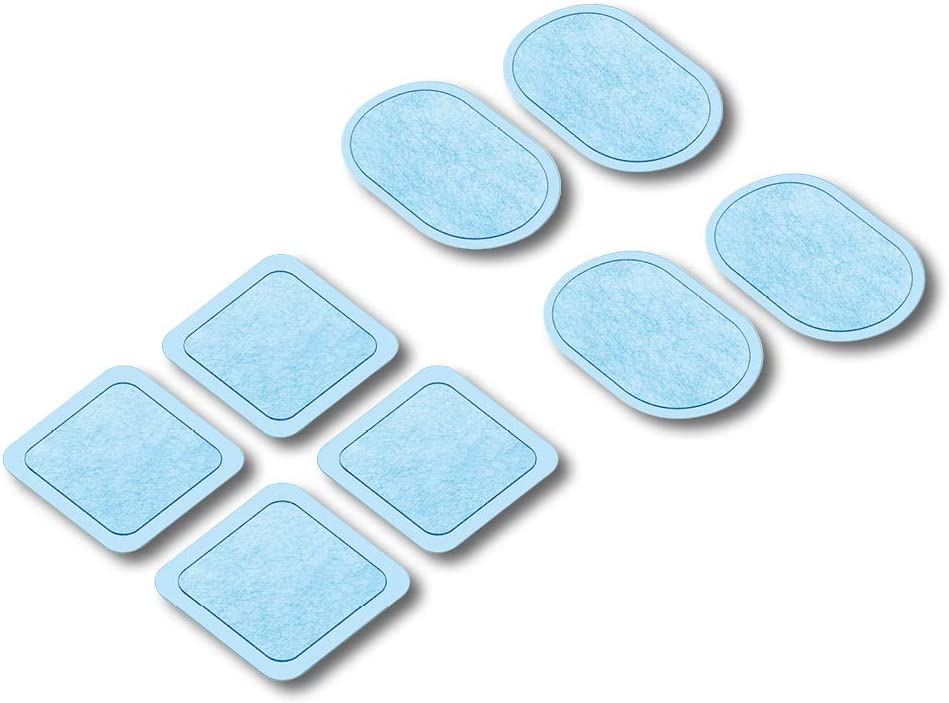 Beurer EM 22 gel pads including batteries, replacement set with 8 self-adhesive gel pads and 3 batteries (3 V battery CR2032) for use with EM 22 muscle booster