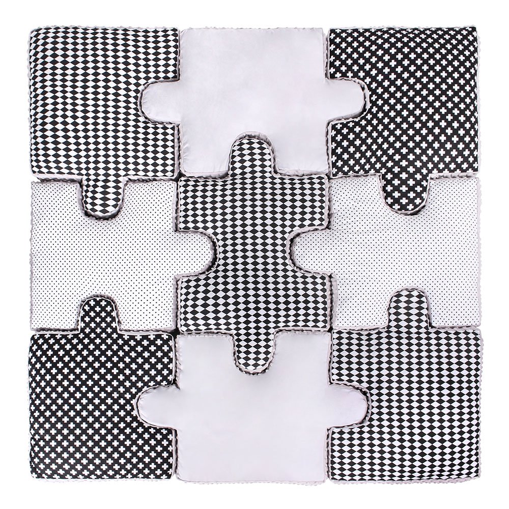 Lulando Puzzle Cushion Set Of 9, Soft Puzzle Play Mat Game Mat To Frolic An
