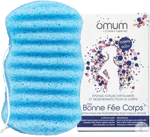 Omum Ma Bonne Fée Konjac Sponge Peeling and Regenerating Body 1 Piece