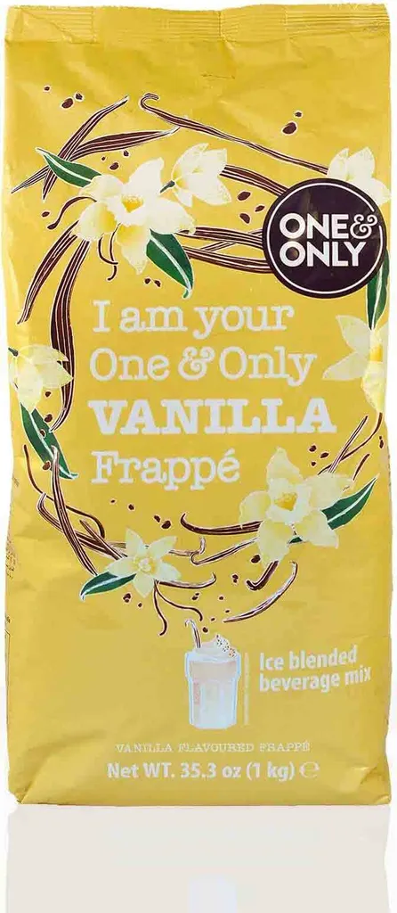 One&Only Frappe Vanilla Vanilla - 1kg Vanilla Powder Instant Powder Milkshake