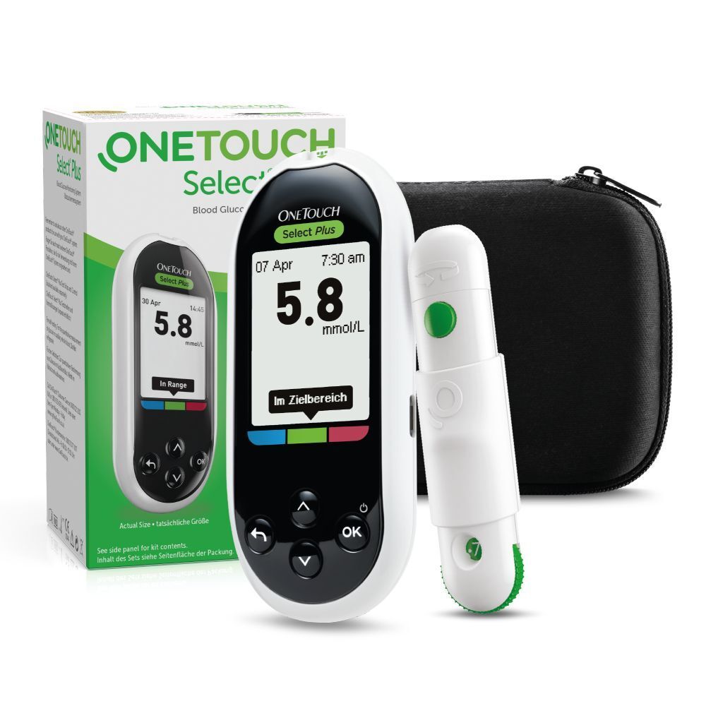 Onetouch Select plus blood sugar measuring device (MMOL/L) I diabetes test set (sugar disease)