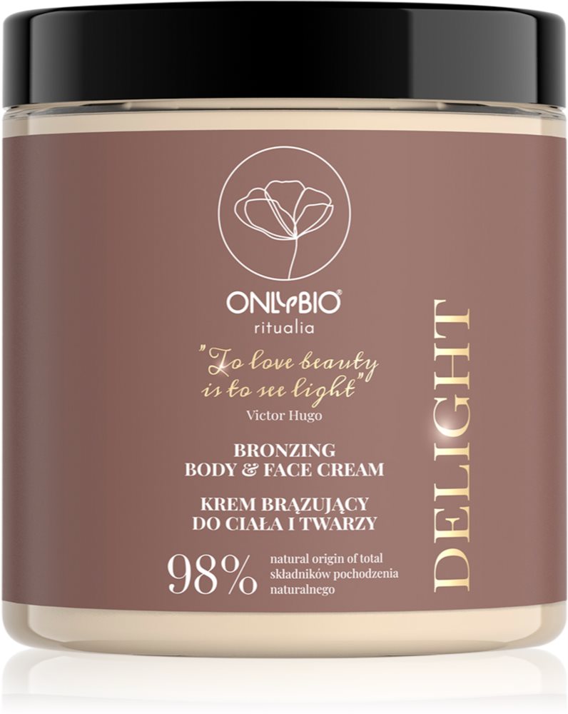 OnlyBio Ritualia Delight bronzing face cream for a more striking tan