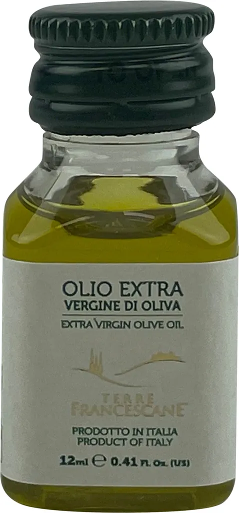 ood-United DRESSING OLIVE OIL bottles 60x 12ml, Italian extra virgin olive oil cold-pressed with only 0.8% acidity, tasting set, gift set from TERRE FRANCESCANE