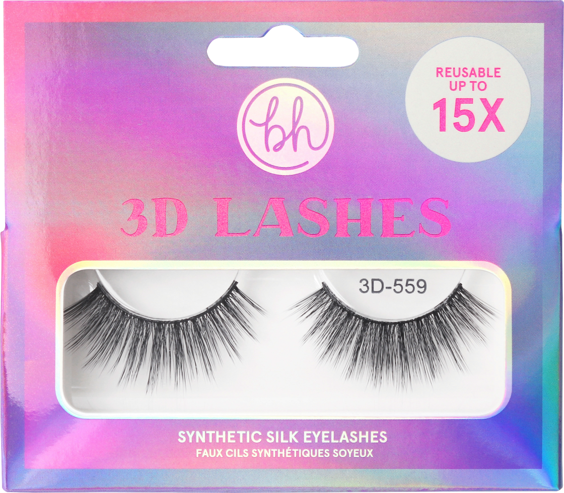 Artificial Eyelashes 3D Lashes-Synthetic Silk Eyelashes: 559, 1 Pcs
