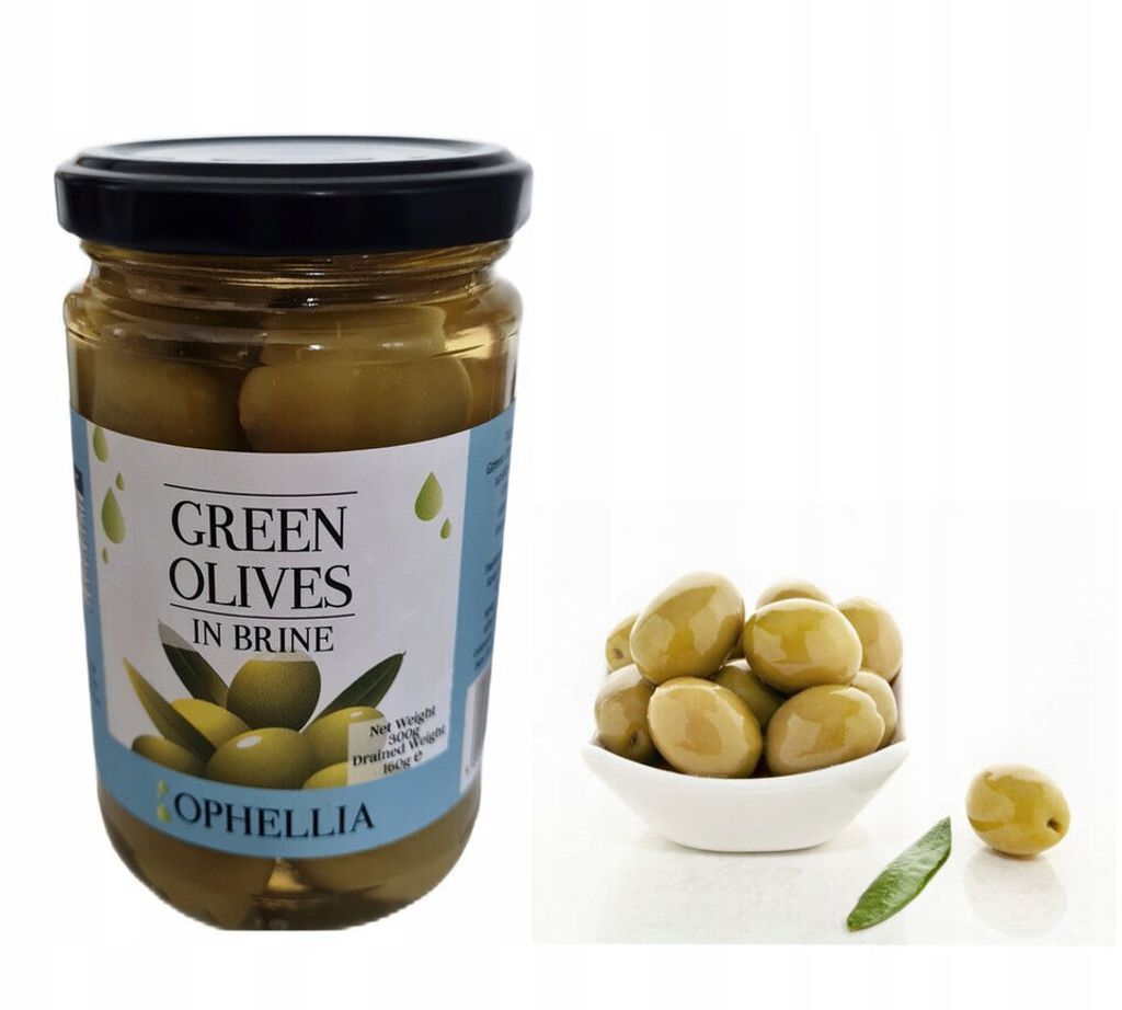 Ophellia, Green Olives, Olives 300g, Greek Olives