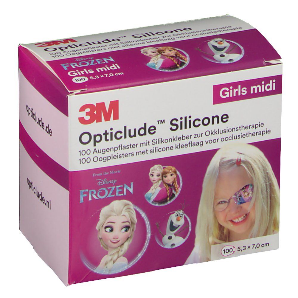 OptiClude 3M Silicone Disney Girls Midi 5.3 cm x 7.0 cm