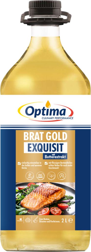 Optima Bratgold Exquisit with Butter Extract Vegetarian Oil 2000ml