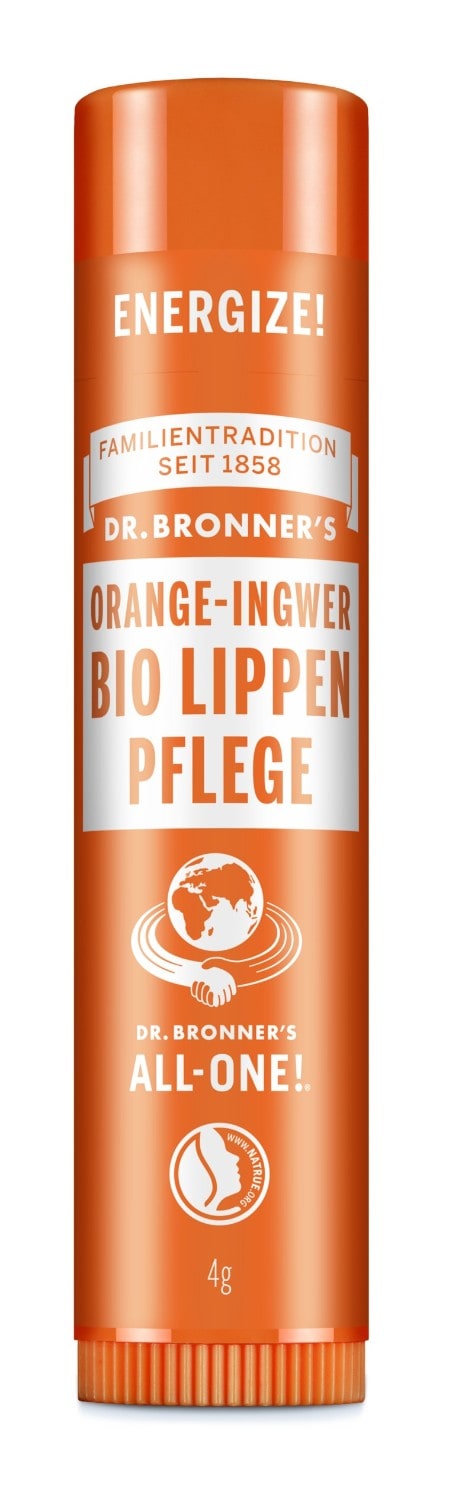 Dr.Bronner\'s Orange Ginger Lip Balm 4g, 4 g