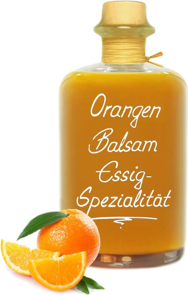 Orange Balsamic Vinegar - Specialty 0.7L with 68% fruit content & intense fruit note very mild 5% acidity