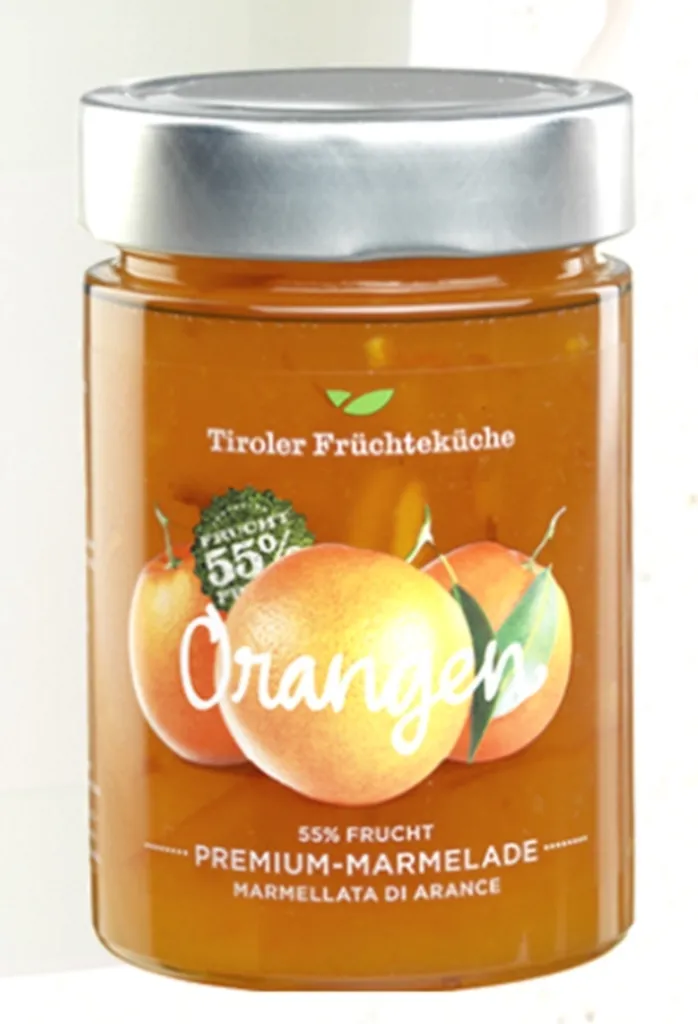 Orangenkonfitüre 420 gr. - Unterweger - Tiroler Schmankerl