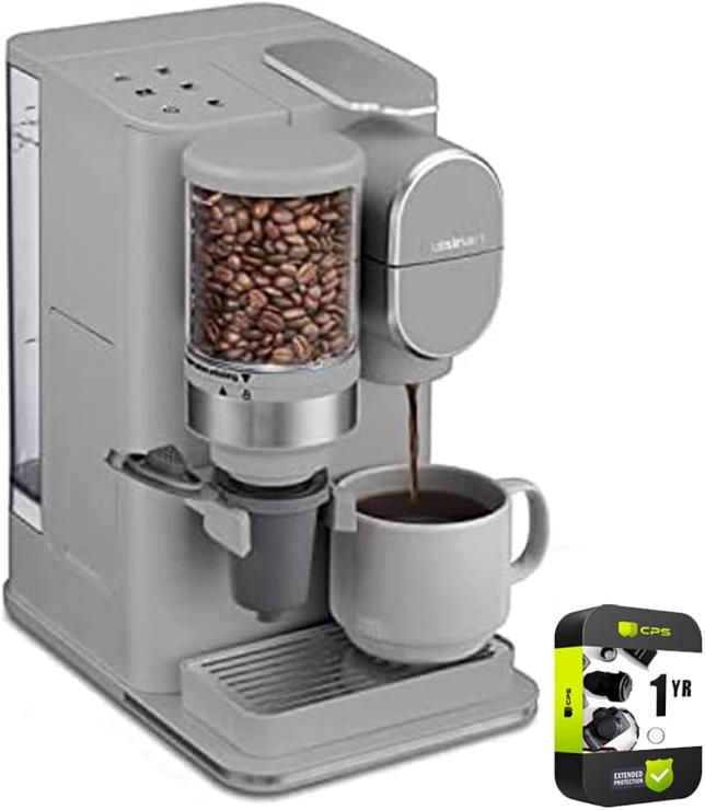Cuisinart DGB-2G Conical Coffee Maker for Grinding and Brewing 1 Piece CPS Protection Gray