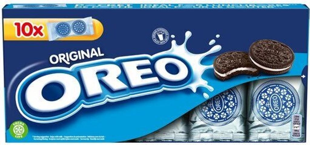 OREO Original, Plätzchen, Kakao, Vanillin, Rund, 476 kcal, 1997 kJ, 5,3 g