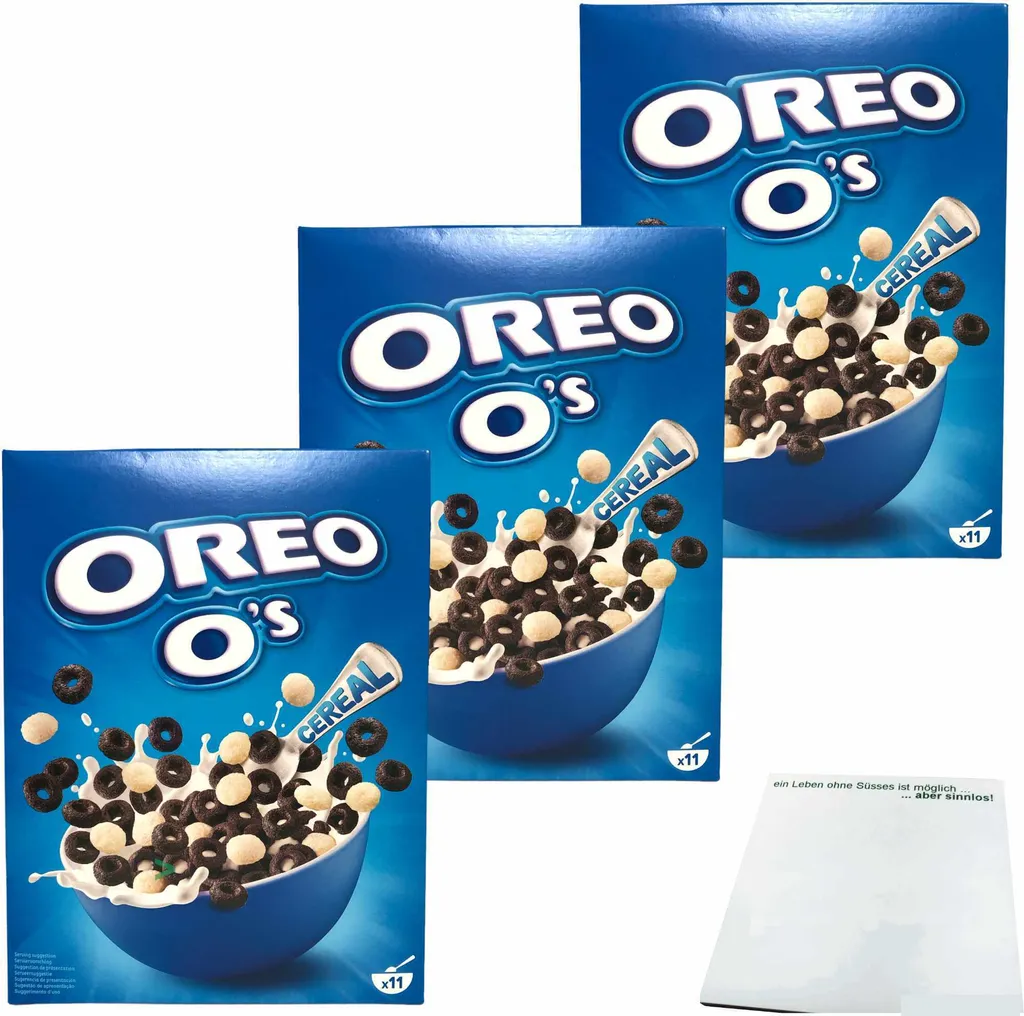 Oreo Os Cereal 3-pack (3x350g pack) + usy block