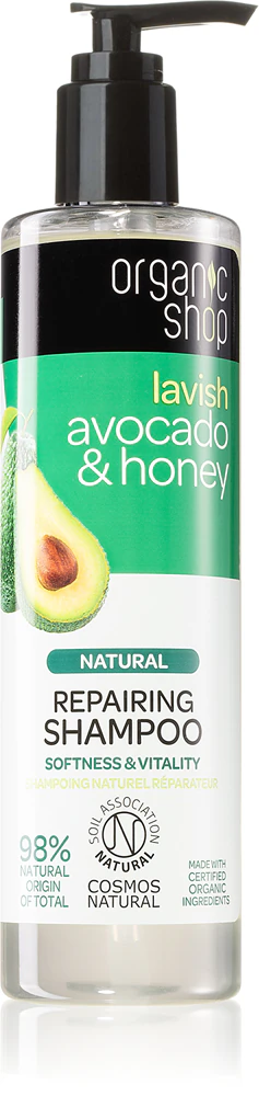 Organic Shop Natural Avocado & Honey Regenerating Shampoo for dry and damaged hair
