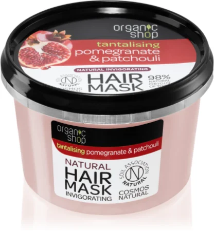 Organic Shop Tantalizing Pomegranate & Patchouli strengthening mask for hair