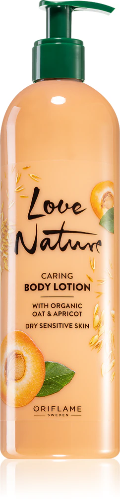 Oriflame Love Nature Organic Oat & Apricot nourishing body lotion