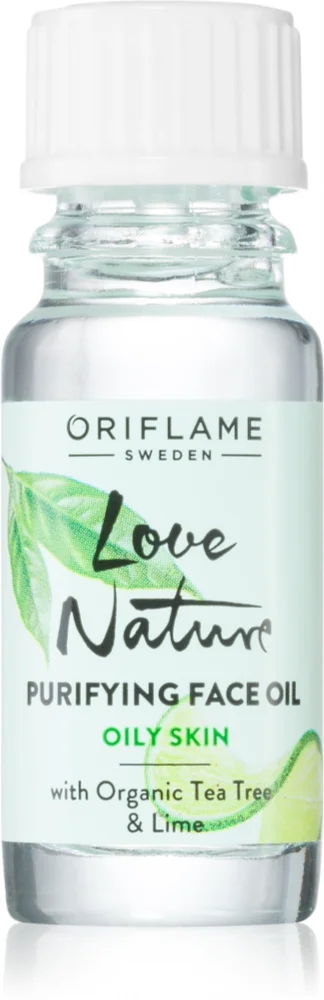 Oriflame Love Nature Organic Tea Tree & Lime the cleansing oil for problematic skin, acne