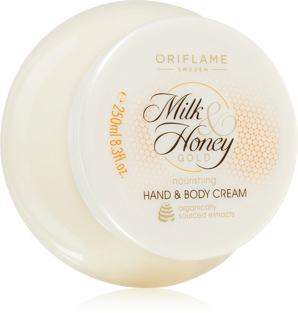 Oriflame Milk & Honey Gold nourishing cream for hands and body