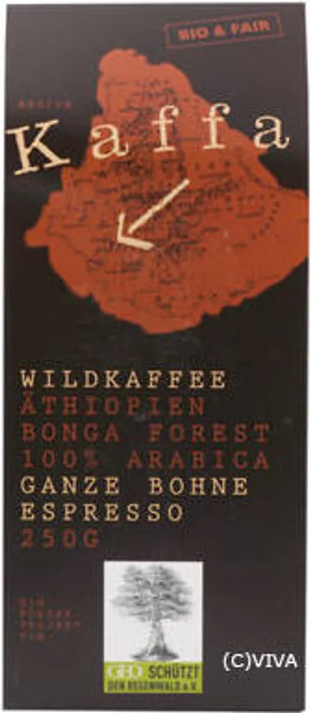 Original Food Kaffa Wild Coffee Espresso, whole bean 250g