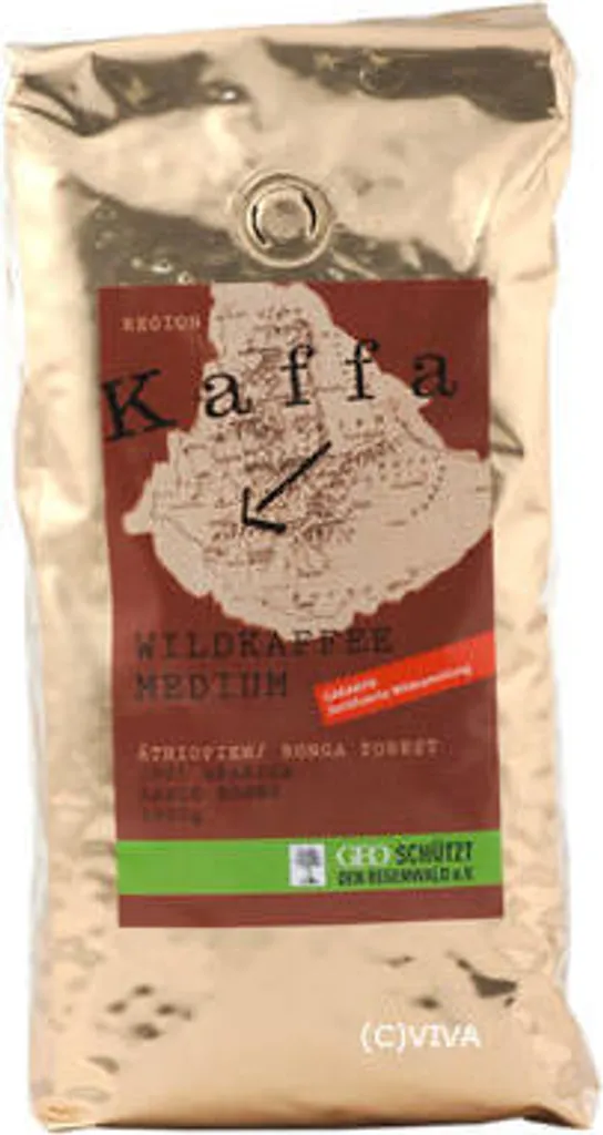 Original Food Kaffa Wild Coffee medium, whole bean G 1kg