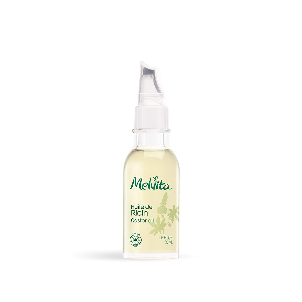 Melvita – Bio-Rizinusöl – Pflege für Nägel, Nagelhaut, Wimpern/Haar – 100 % natürlich – Bio-zertifiziert – Flasche 50 ml