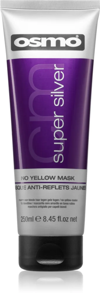 Osmo Super Silver hair mask neutralizes yellow discoloration