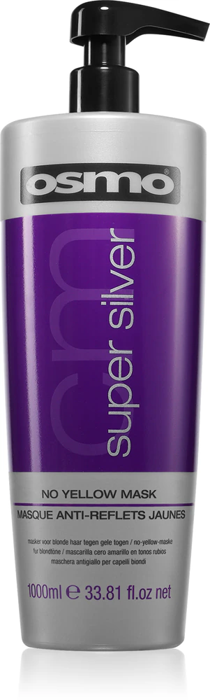 Osmo Super Silver hair mask neutralizes yellow discoloration