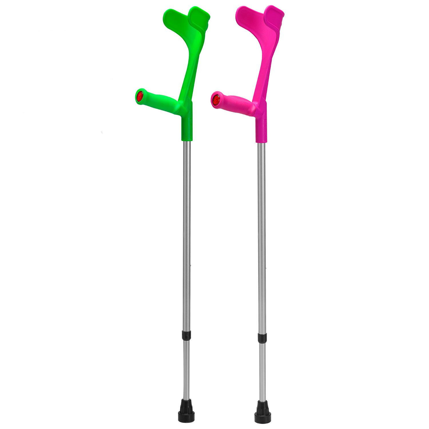 Ossenberg forearm crutches "Classic" in neon colors with anatomical soft grip