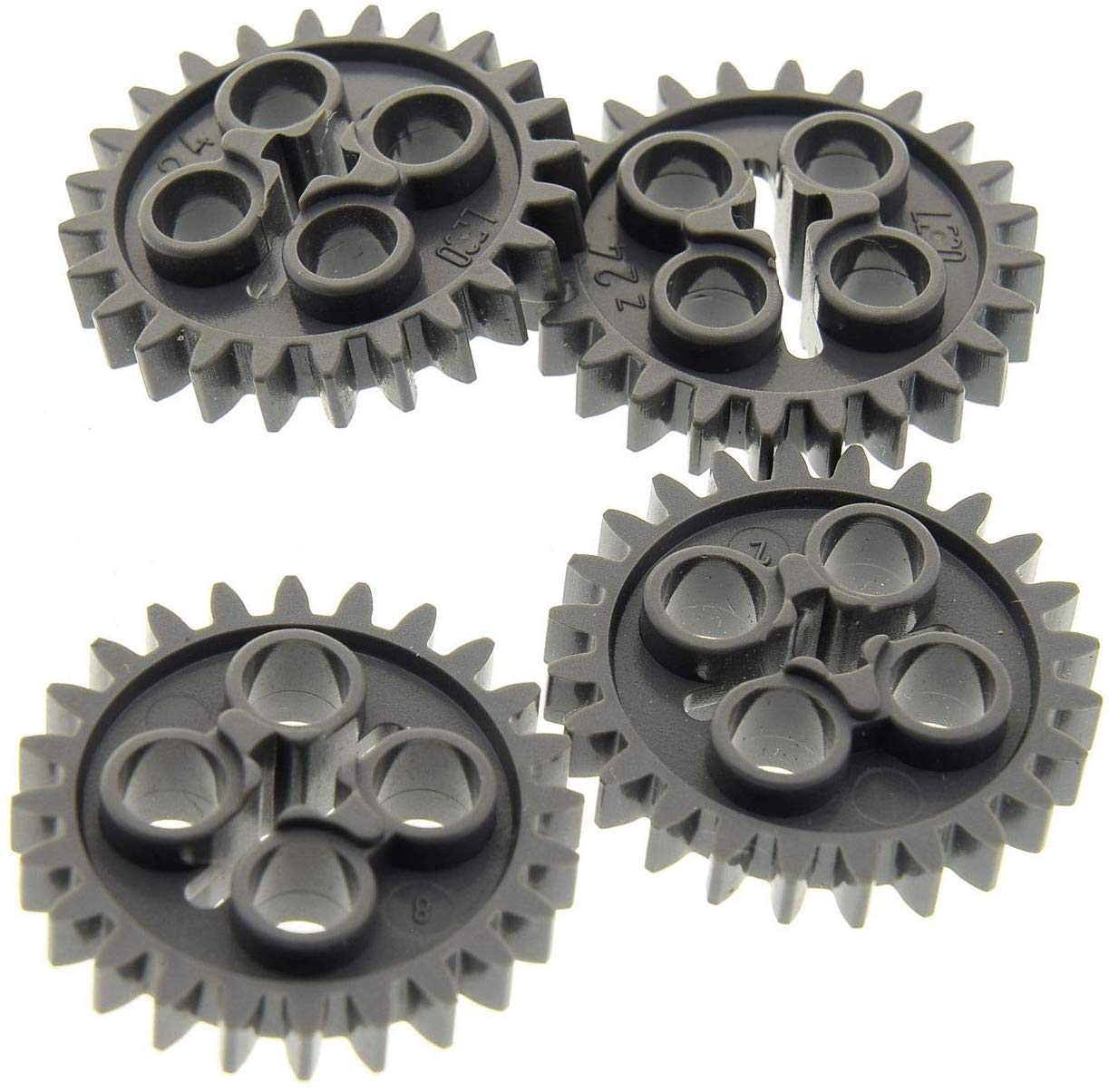 4 x Lego Technic Gear Wheel Dark Grey Z24 Gears Teeth Wheel Technique 24505