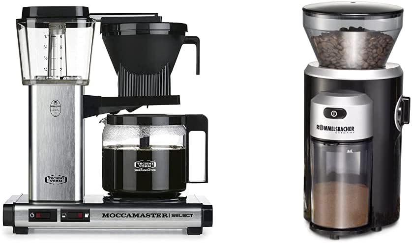 Moccamaster 53979 KBG Select Filter Coffee Machine, Aluminium, 1.25 Litres,