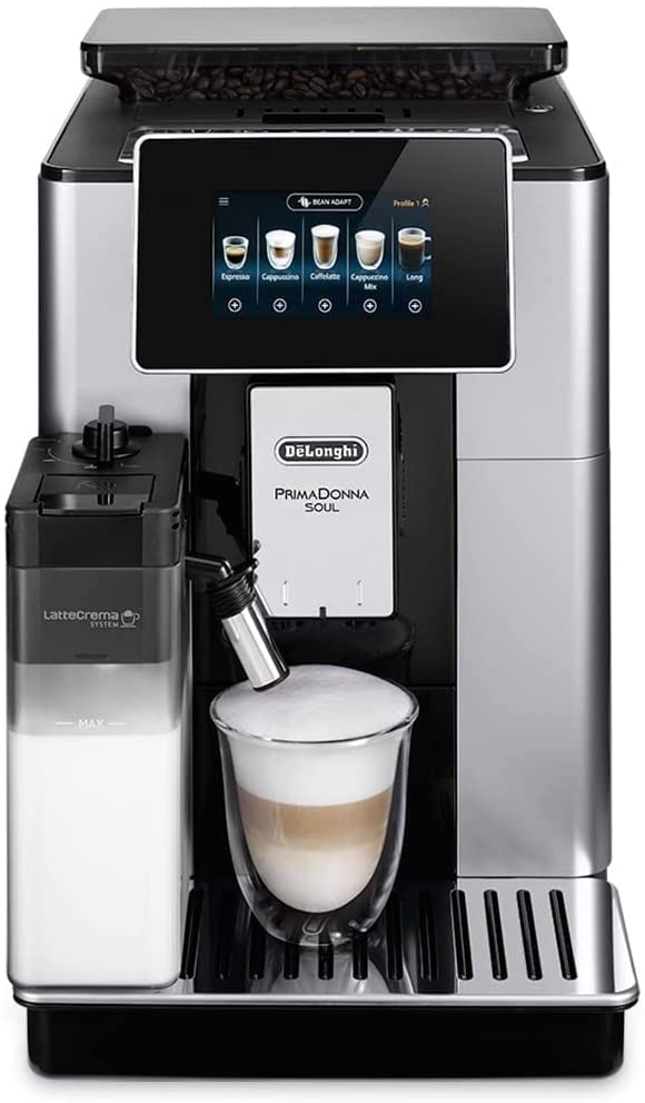 DeLonghi De\'Longhi ECAM610.55SB Fully Automatic Coffee Machine, Metal