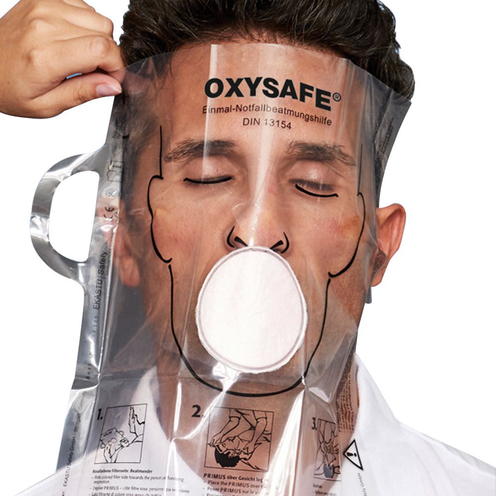 Oxysafe emergency ventilation aid DIN 13154