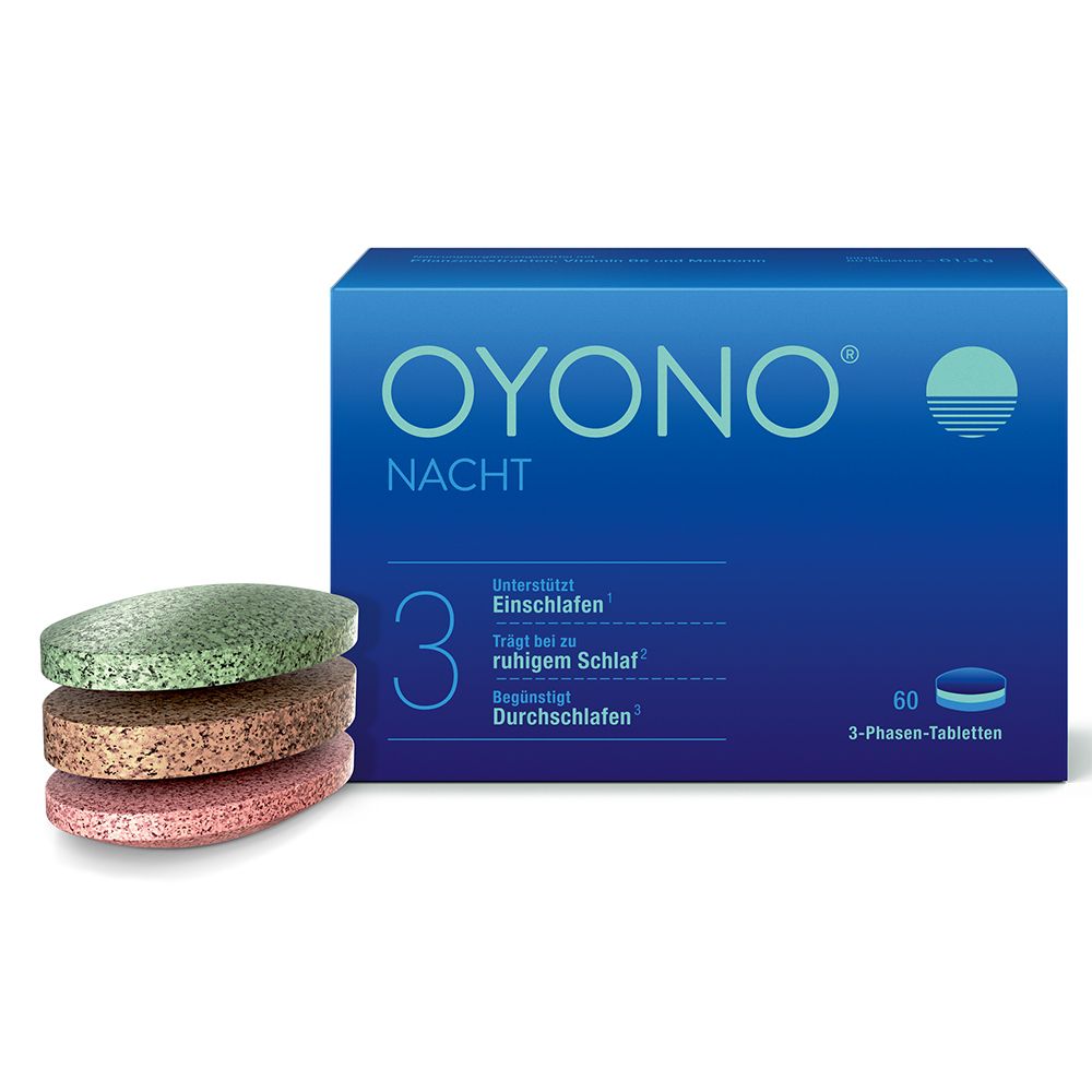 Oyono® night with 1mg melatonin, valerian and lemon balm