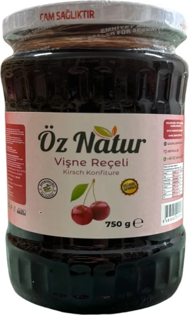 Öz Natur | Kirschkonfitüre Türkischer Art 720g