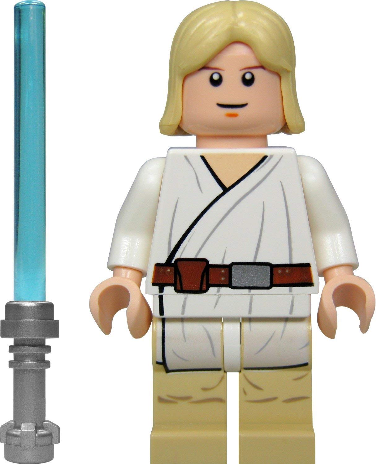 Lego, Star Wars Mini Figurine, Luke Skywalker, With Blue Light Sabre