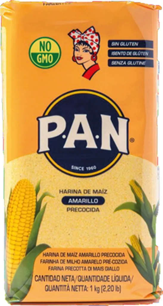 P.A.N Precooked Yellow Cornflour 1 Kg