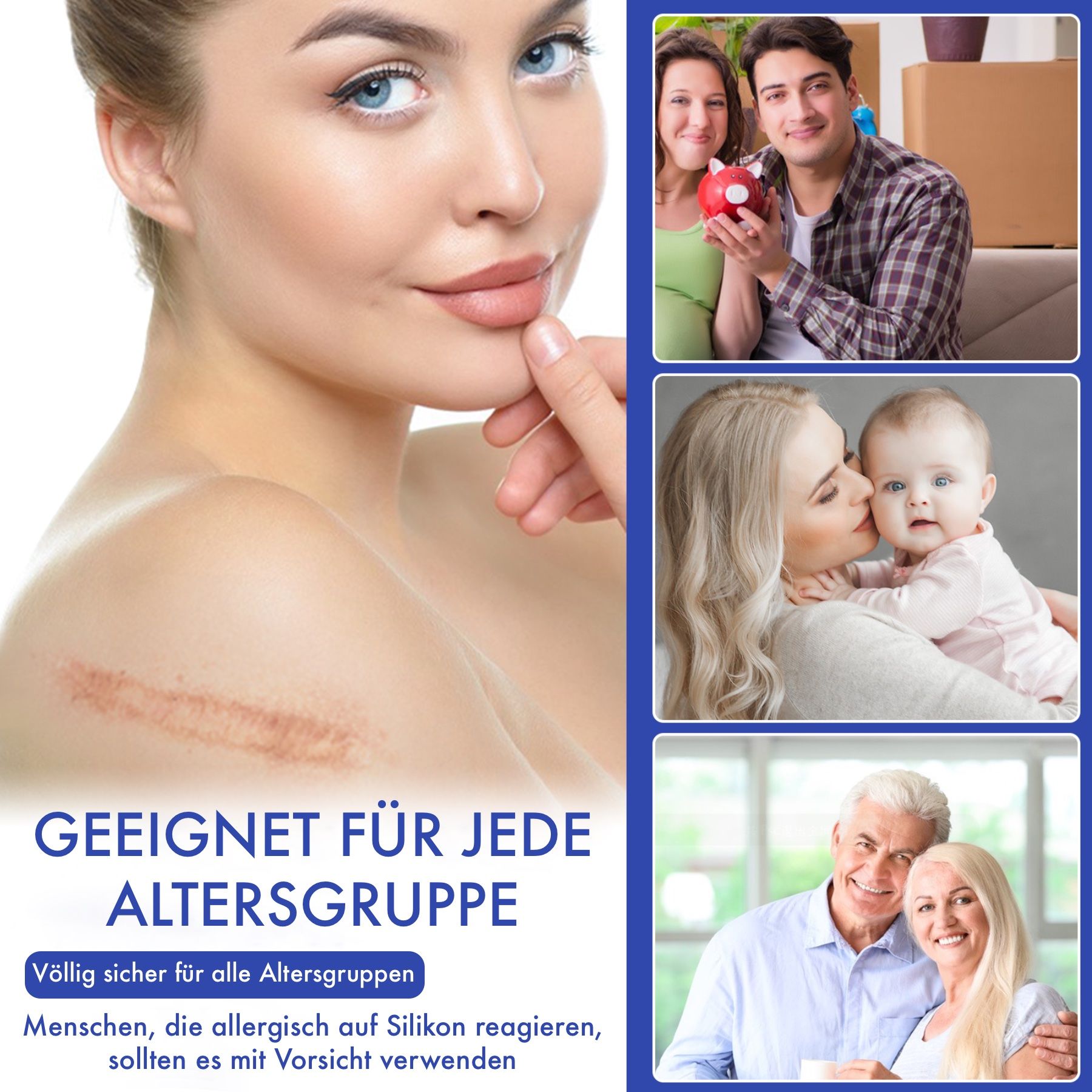 P-Beauty Silicone Wound Plaster for Scars Transparent