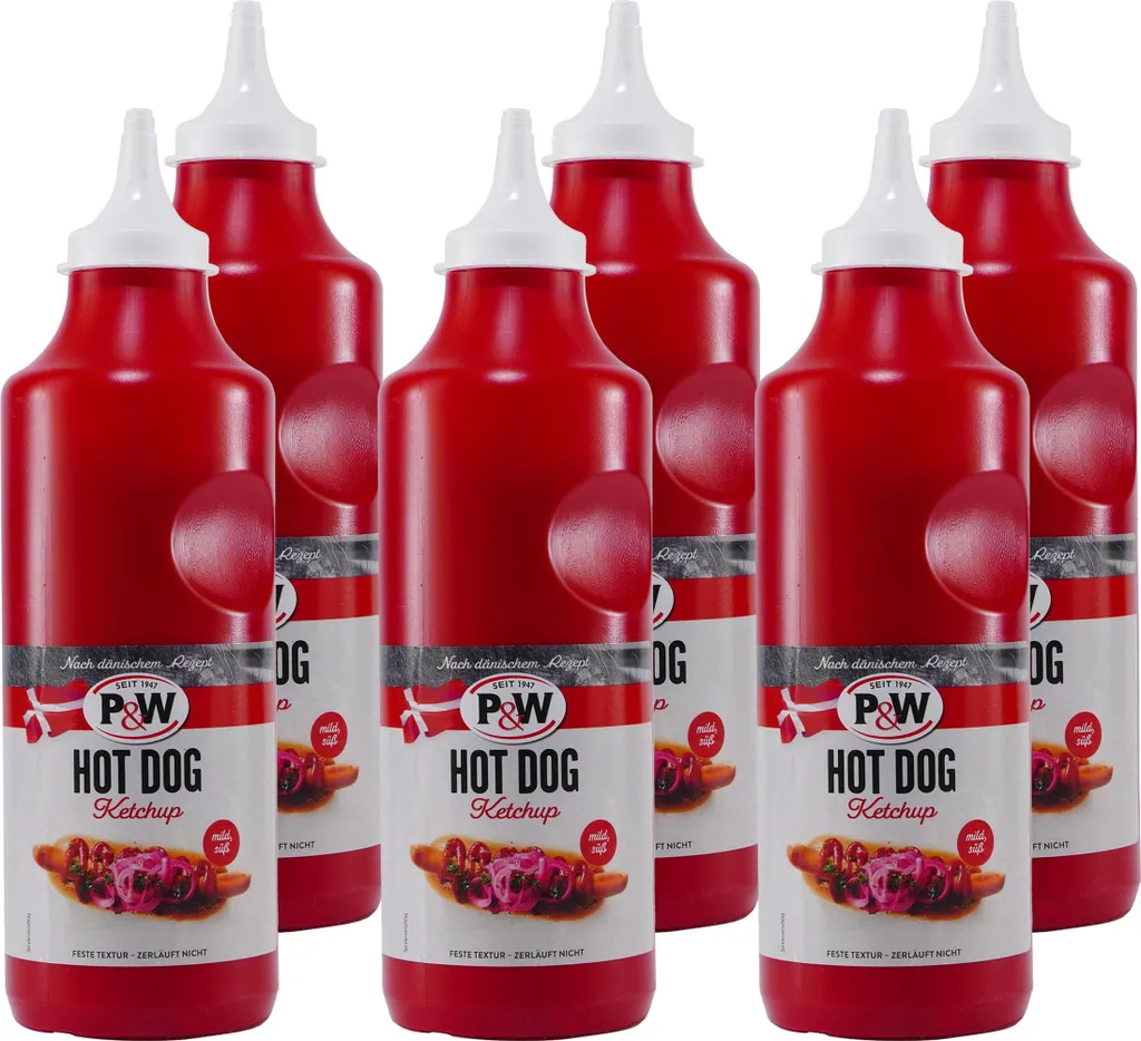 P&W Hot Dog Ketchup (6 x 900g)